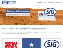 Tablet Screenshot of mypro.de